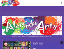 Tablet Screenshot of alamedaarts.com